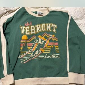 Green Ski Vermont Sweater size M